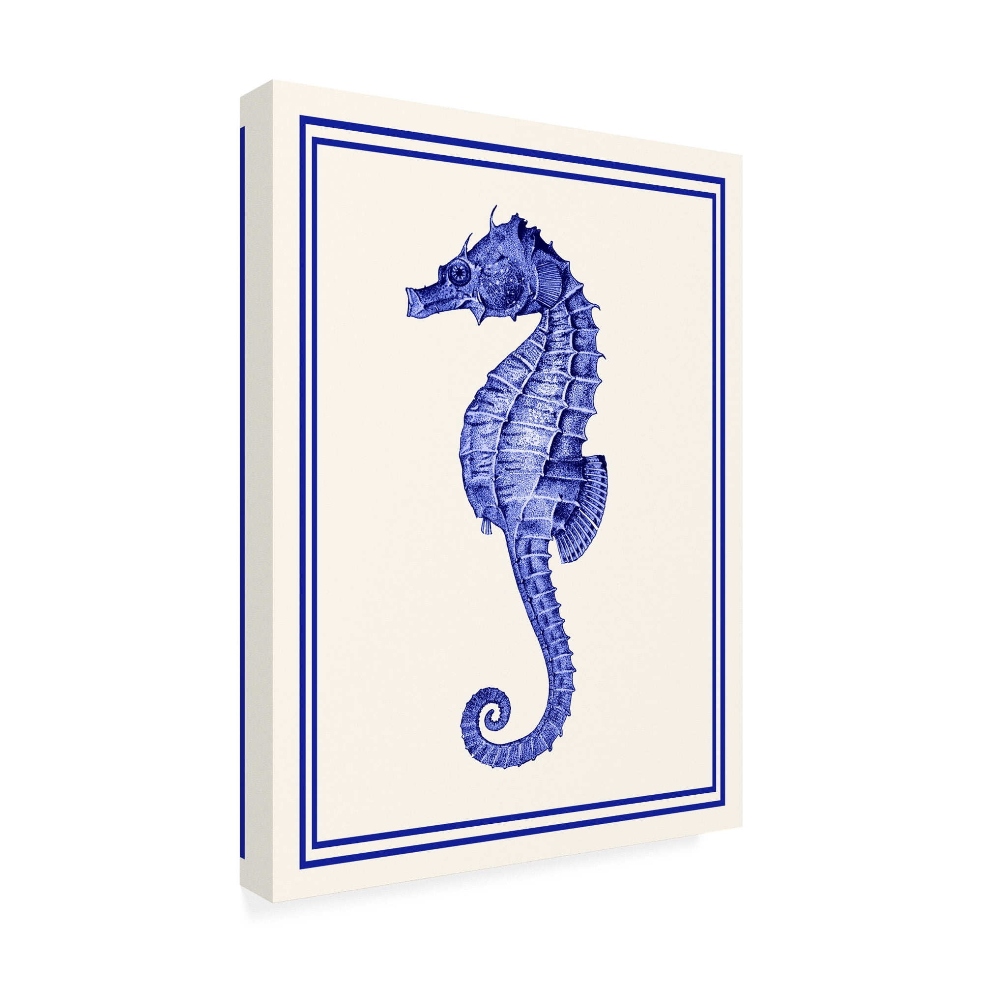 Trademark Fine Art 'Mixed Nautical Blue on Cream e' Canvas Art by Fab Funky