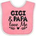 thumbnail image 3 of Inktastic Gigi and Papa Love Me Grandbaby Boys or Girls Baby Bib, 3 of 4