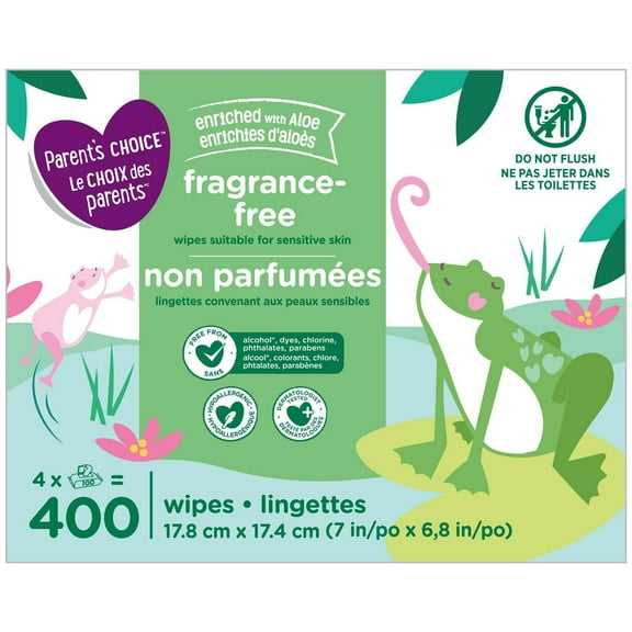 Lingettes non parfumées enrichies d’aloès Le choix des parents