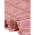 thumbnail image 5 of INSPIRE CHIC Women's Peter Pan Collar Puff Sleeves Above Knee Plaid Grid Dress M Pink, 5 of 6