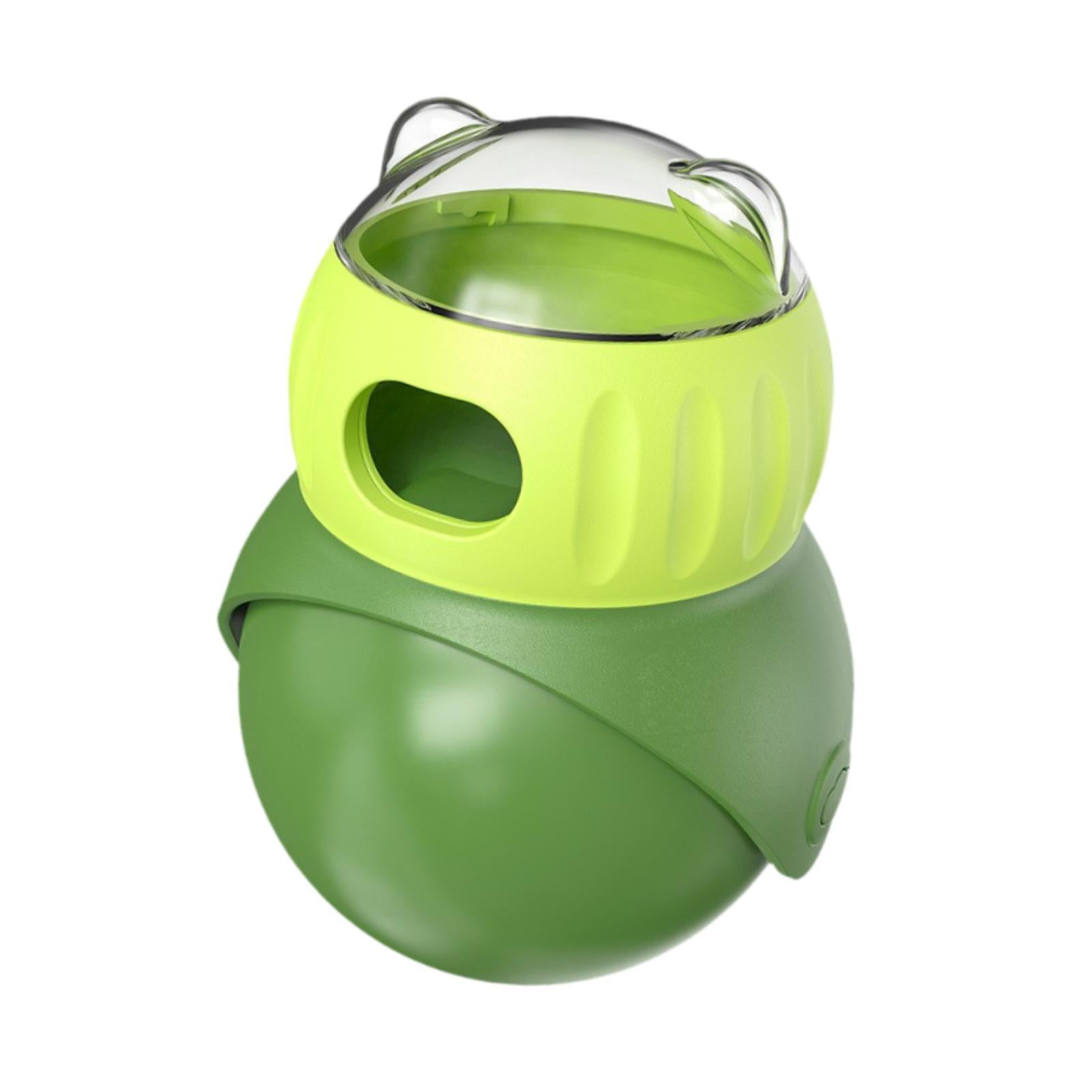 TOOYFUL Dog Treat Dispenser Toy Enrichment Exercise for Cats Leaking Ball Refillable Green