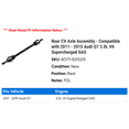 thumbnail image 2 of Rear CV Axle Assembly - Compatible with 2011 - 2015 Audi Q7 3.0L V6 Supercharged GAS 2012 2013 2014, 2 of 2