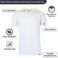 thumbnail image 3 of GBH Men's Short Sleeve Moisture-Wicking Quick Dry Performance Crew Neck Tee, 3 of 5