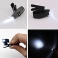 thumbnail image 2 of Cool LED Light Clip On Glasses Torch Lamp Safety Reading Li Glasses Lot G9, 2 of 3