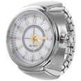 thumbnail image 1 of 1 reloj de dedo elegante con minianillo de cuarzo, joyería para hombres y mujeres (plata), 1 of 5