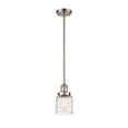thumbnail image 2 of 201S-SN-G513-Innovations Lighting-Bell - 1 Light Stem Hung Mini Pendant In Industrial Style-10 Inches Tall and 5 Inches Wide-Brushed Satin Nickel, 2 of 5