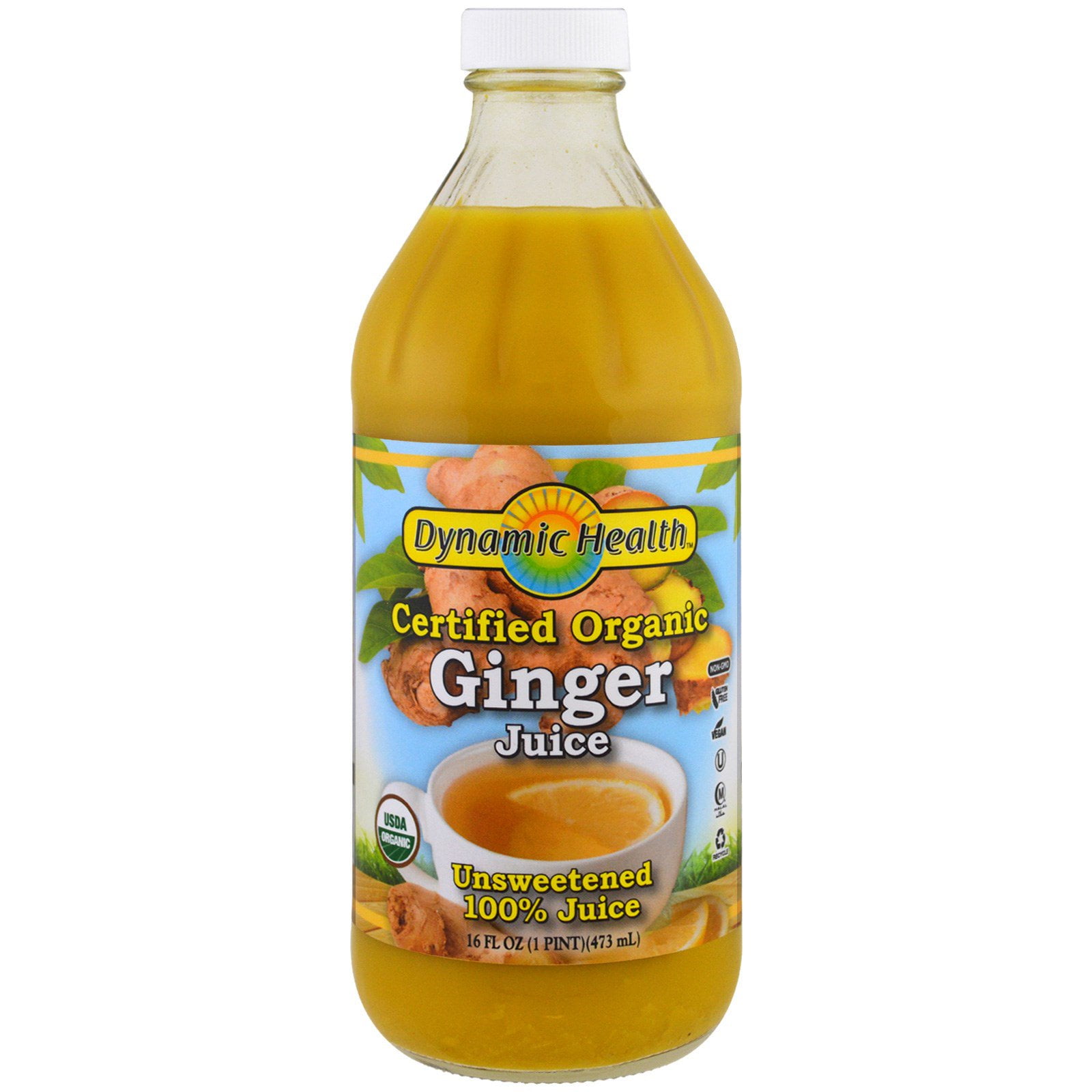Dynamic Health Laboratories Certified Organic Ginger 100 Juice