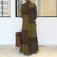 thumbnail image 4 of IDALL Robe Maxi à Imprimé Floral pour Femmes Automne 2024 Robes d'Invité de Mariage Manches Longues Enveloppantes Col en V Volants Ceinturées Ligne A Fluide Décontractée Taille Nouée Boho Robe de Soirée Z2-Café m, 4 of 9