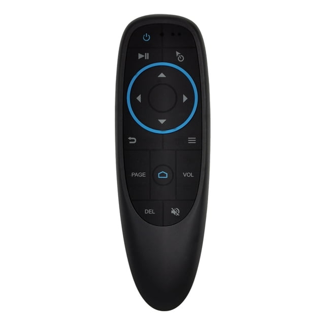 Ratón volador inalámbrico USB 2,4 G, control remoto, compatible con giroscopio de voz inteligente, retroiluminación LED
