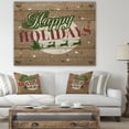 thumbnail image 4 of Design Art - Happy Holidays Christmas Wish on Burlap, 4 of 5