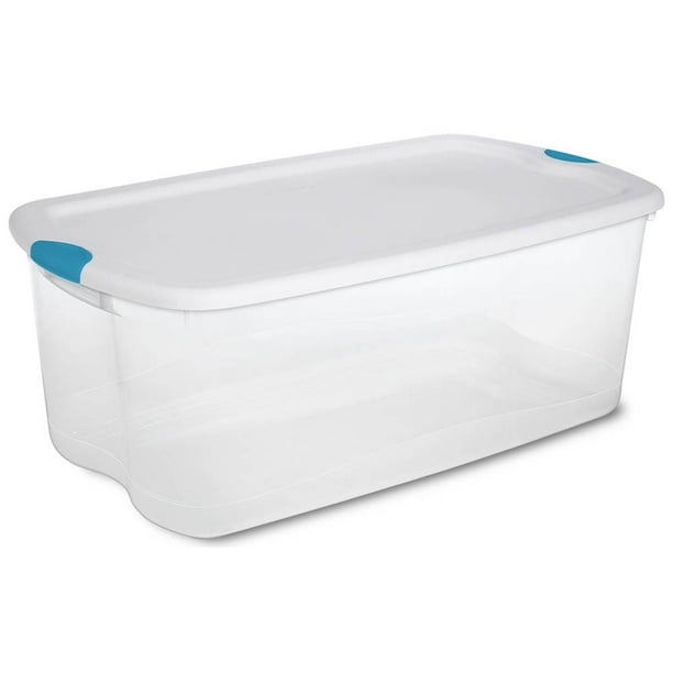 One Sterilite 18898004 106Quart Clear Storage Tote Box W/Latching