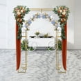 thumbnail image 4 of SENDERPICK 8.2ft Gold Wedding Arch Backdrop Stand, Square Arch Double Metal Balloon Arch, 4 of 19