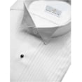 thumbnail image 2 of Neil Allyn Mens Tuxedo Shirt Poly/Cotton Wing Collar 1/4 Inch Pleat, 2 of 2