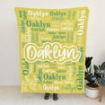 thumbnail image 2 of Custom Blanket with Name Personalized Blankets for Kids Adult Boys Girls Flannel Monogrammed Customized Blankets Throw (50''''x60''''), 2 of 6