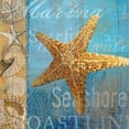 thumbnail image 2 of Art Licensing Studio 15x15 Gold Ornate Wood Framed with Double Matting Museum Art Print Titled - Starfish and sea, 2 of 4