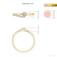 thumbnail image 5 of ANGARA Natural Solitaire Diamond Swirl Promise Ring in 14K Yellow Gold for Women (Size-3mm| Color-I-J| Clarity-I1-I2) | April Birthstone, Anniversary, Jewelry Gift for Women | Natural Diamond Ring, 5 of 9