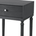 thumbnail image 3 of Benjara 1 Drawer Wooden Accent Stand with Tapered Turned Legs, Gray, 3 of 5