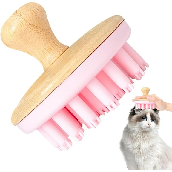 Shampoo Massager Brush | Silicone Massaging Brush for Scalp Washing,Head Scrubber for Wet Dry Hair Care and Head Relaxation, for Men, Women, Teens Troonz