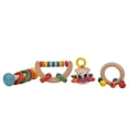 thumbnail image 2 of Baby Rattle Sets, Wooden 4Pcs   Rattles Sound Toys, For Newborn 3 + Years, 2 of 8
