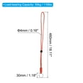 thumbnail image 2 of Uxcell 18" Paracord Lanyard Necklace Keyring Badge Holder Strap, Red 3 Pack, 2 of 5