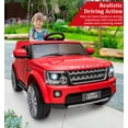 thumbnail image 3 of 12V  Land Rover Dual-Drive Coche de juguete para niños con control remoto de padres / almacenamiento de capucha, coche eléctrico para niños, adecuado para edades de 3-8 años, 3 of 7