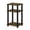 Amber Pine/Black, variant on Furinno JUST 3-Tier Toolless Open Shelf End Table Square Tube White