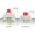 CIYISON Cherry MX Low Profile Switch RGB Red / Silver Switch for