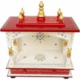 thumbnail image 5 of Home and Bazaar Rajasthani Ethnic Handcrafted Wooden Temple / Mandir / Pooja Ghar / Mandapam HB17KI-211, 5 of 5