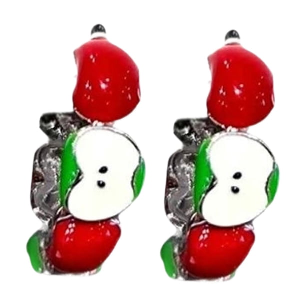 Pendientes Pendientes de botón Adorno navideño Pendientes de aleación únicos Accesorios de joyería para bailes de graduación Citas Uso , 1 Cm X 2.5 1 cm x 25 cm