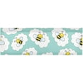 thumbnail image 6 of Coolnut Cute Bee Windows Valance Curtains, 54x18in Double Layer Short Blackout Window Topper Treatment for Bathroom,Kitchen,Living Room,Cafe Decor,1 Panel, 6 of 6