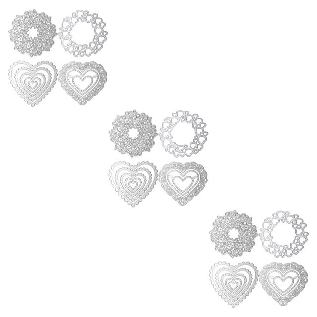 Kearding 1 Juego de útiles escolares a prueba de herrumbre, creativos, fáciles de usar, exquisitos troqueles DIY, plantilla de corte, moldes para hacer Type1 NO1 Kearding CBP216337