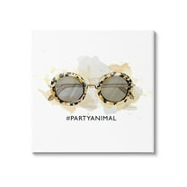 Stupell Industries Party Animal Glam Sunglasses Graphic Art Gallery Wrapped Canvas Print Wall Art, Design by Alison Petrie
