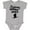 AC-Heather Grey, variant on Skiing Future Skier Boys or Girls Baby Bodysuit