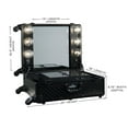 thumbnail image 4 of Impressions Vanity Slaycase Pro Vanity Travel Train Case with Stand and LED Bulb, Makeup Organizer Bag with USB Port and Dimmer Switch, 4 of 7