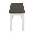 thumbnail image 3 of Kingman Rectangular Bench Espresso and White, 3 of 4