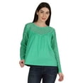 thumbnail image 1 of Moomaya Haut en Dentelle Style Victorien pour Femmes Manches Longues Tunique Décontractée, 1 of 6