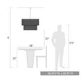 thumbnail image 3 of Golden Lighting Erma 9-light Chandelier in Matte Black, 3 of 3
