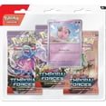 thumbnail image 1 of Pokemon TCG: SV5 Temporal Forces 3-Pack Blister - Cleffa, 1 of 2