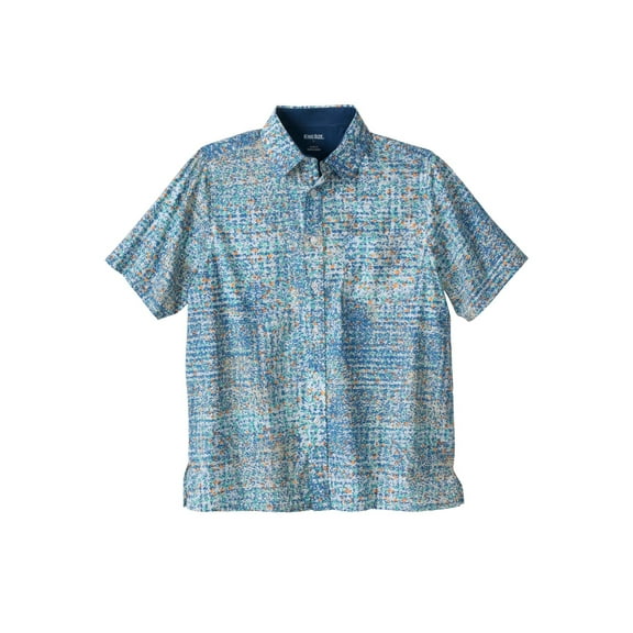 KingSize Men's Big & Tall The No-Tuck Casual Short Sleeve Shirt