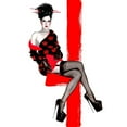 thumbnail image 3 of Horwath, Sara 18x24 Black Modern Framed Museum Art Print Titled - Redflower, 3 of 5