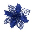 thumbnail image 1 of Christmas Tree Decor Artificial Pointsettas Flower Decorations Star Anise About 16cm Gold Powder Festival Xmas Pendant, 1 of 6