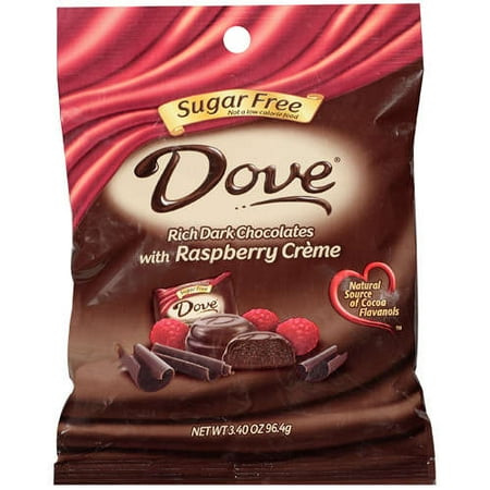 Dove Sugar Free Raspberry Creme Chocolate, 3.4 oz