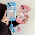 thumbnail image 3 of Hola funda de teléfono para Iphone XR 11 12 13 14 Pro Max encantadora caricatura 3D Kitty Cat Kuromi Melody diseño TPU cubierta de teléfono móvil, 3 of 4