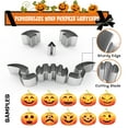 thumbnail image 5 of Gintenco Pumpkin Carving Tool & Kit, with Stainless Steel Molds, Decorating Kit 16pcs, 5 of 7