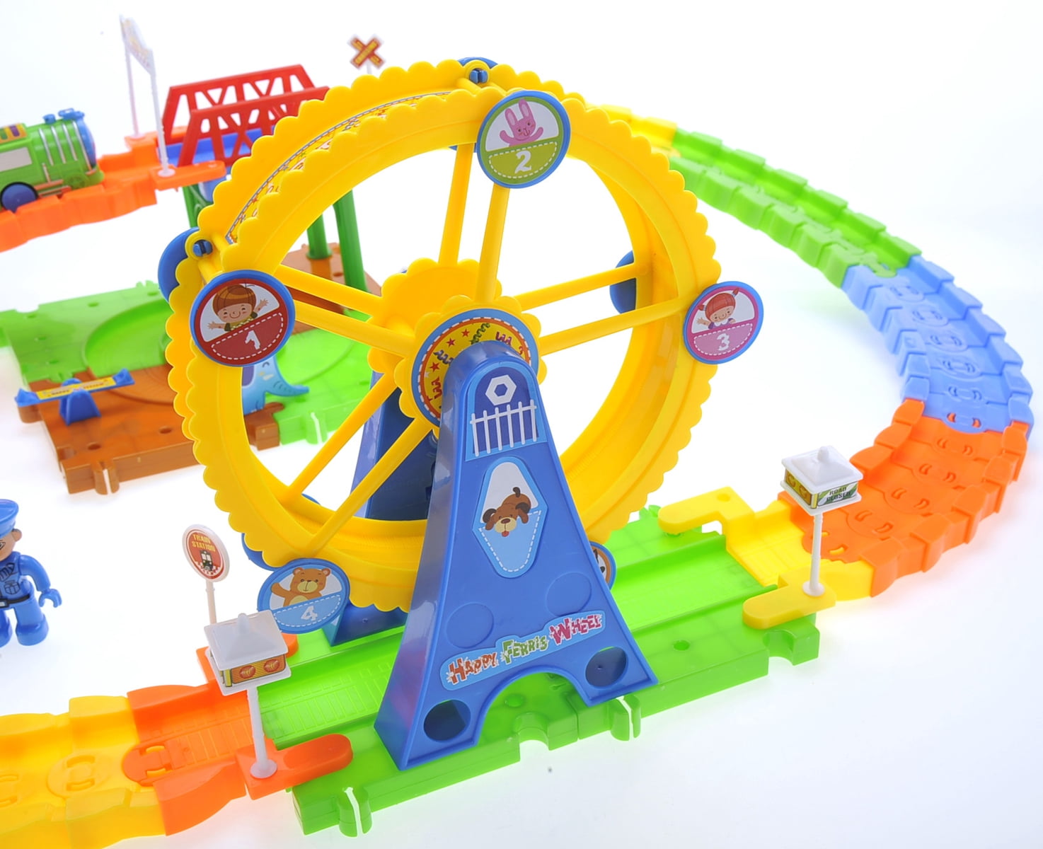 All Aboard! Adventure Park Train Set 72 Pieces