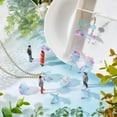 thumbnail image 5 of Acrylic Pendants with Golden Plated Brass Loops and ABS Plastic Imitation Pearl Umbrella Cornflower Blue 20~21x20x20mm Hole: 1.6mm 24pcs/box, 5 of 9