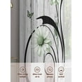 thumbnail image 3 of Sage Green Daisy Sheer Curtains for Living Room Bedroom Retro Farmhouse Botanical Floral Wooden Sheer Curtains 108 Inch Long 2 Panels Set Light Filtering Curtain Window Treatments Drapes, 3 of 6