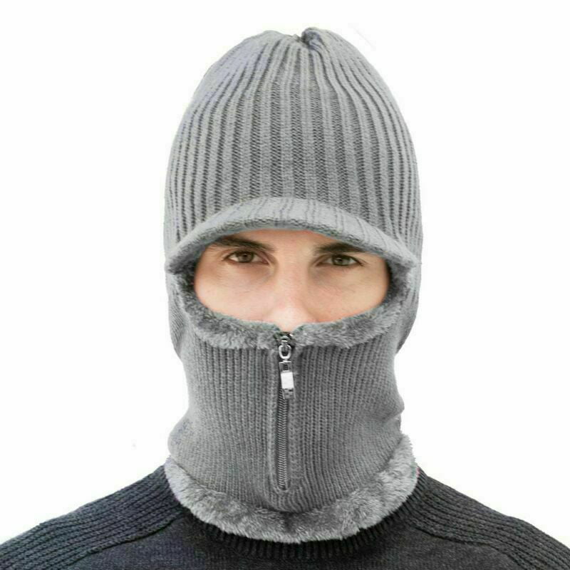 Tactical Hat Beanie Fleece Winter Warm Balaclava New Snood Scarf Neck WarmerT2P 