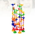 thumbnail image 1 of WRITWAA 1Set Railway Building Blocks Assorted Color Marble Track Construction Set with Entertaining Features, 1 of 8