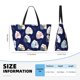 thumbnail image 4 of Fotbe Mom And Baby Owls Bolsa de Viaje para Playa - Resistente al Agua, Bolsa Tote de Gran Capacidad y Ligera con 7 Bolsillos para Mujeres y Hombres, 4 of 7